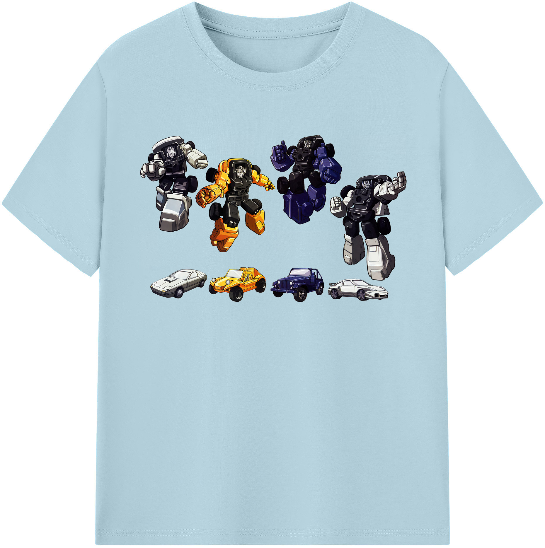 （画像用） Transformers トランスフォーマー 綿100％半袖Tシャツ（フロントプリント）